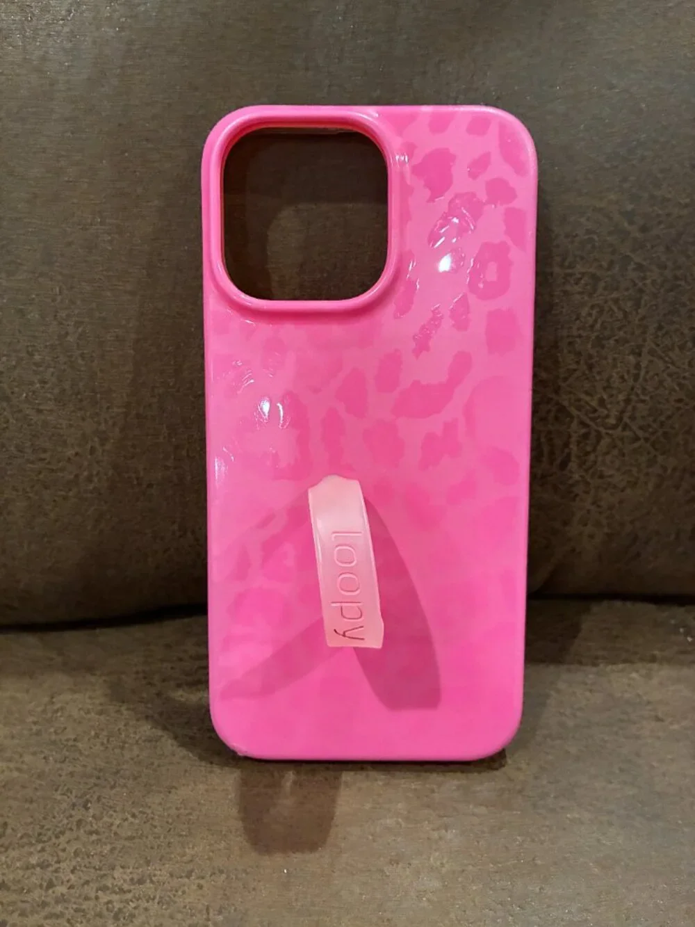 Loopy Hot Pink Leopard Iphone Case
